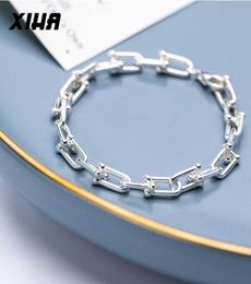 925 Sterling Silver Bracelets Women Men Thick Chain Link Bracelet Ladies Fashion Luxury Jewelry Drop Wholer Supplier 2009254694281