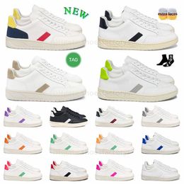 Designer casual shoes French Brazil Green Low-carbon Life V Organic Cotton Flats Platform Sneakers Women Classic White Designer Shoes Mens Loafers plate-forme