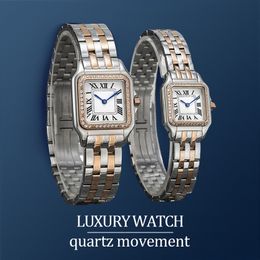 luxury watch luxury watches movement Watchs watches high quality women 22 or 27 MM Stainless Steel Gold watchstrap Two sizes casual modern diamond bezel clasic watch