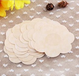 One time Use Breast Chest Nipple Cover Bra Pasties Pad Petal Mat Stickers Accessories For Woman BreastPad3539682