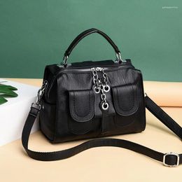 Shoulder Bags Women's Genuine Leather Handbags Multifunction Back Pack CrossBody For Women Messenger Lady Tote