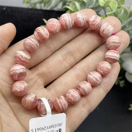 Link Bracelets 10mm Natural Red Lace Jade Bracelet Handmade Women Healing Gemstone Crystal Strand Bangles Lovers Girlfriend 1PCS