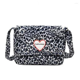 Bag Faux Far Crossbody Leopard Handbag Fashion Small Messenger Designer Soft Winter For Women