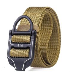 Fashion Sport New Designer Men Tactical Belts Nylon Waist belt Heavy Duty Metal Buckle Adjustable Military Army Belts for Men outd4339423