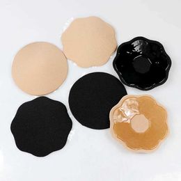 Breast Pad 1/3 pairs of reusable bra pads self-adhesive silicone invisible female stickers chest size Q240509