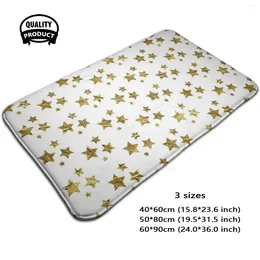 Carpets Gold Stars Pattern 3 Sizes Home Carpet Star Night Sky Kids Child Girls Boy Bedroom Interior Blue Grey Pink Black