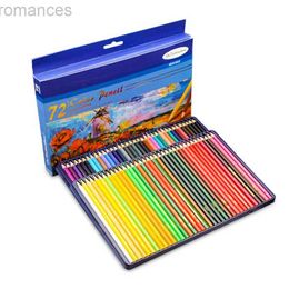 Pencils 72 piece colored pencil set hexagonal oil colored paper box packaging professional art school childrens products d240510