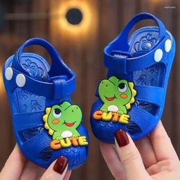 First Walkers 2024 Baby Toddler Anti Fall Sandals Cartoon Slip Waterproof And Urine Resistant Children's Boy Shoes