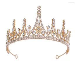 Hair Clips Wedding Dress Crown For Bride Tiaras Rhinestone Jewelry Gifts Crystal Accessories Women Headband Girls Headwear