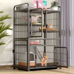 Cage, Free Space with Toilet, Large Integrated Villa, House, Small Household, Indoor Cat Nest