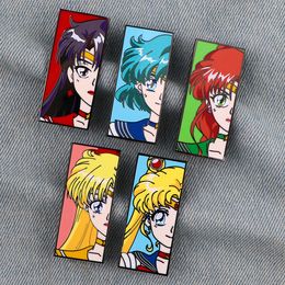 Japanese girls sailor moon cartoon enamel pin Cute Anime Movies Games Hard Enamel Pins Collect Metal Cartoon Brooch Backpack Hat Bag Collar Lapel Badges