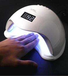 Sunuv Sun5 48W Uv Led Lamp Nail Dryer Gel Polish Curing Machine With Professional Pedicure Manicure Dryer3346466