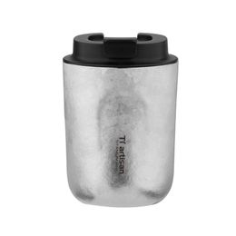 Water Cup Coffee Mug 240ml Double Wall Silver Vacuum Insulated Washable With Flip Lid For Home Office 240510