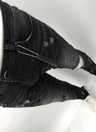 fashion the new Men and Ms pants motorcycle jeans jeans custom punk rock private label lapel retro gradient gene hip hop jeans AM11870958