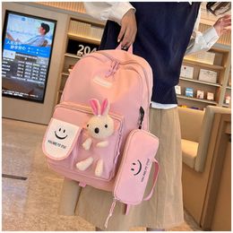 Backpack Girl Kawaii Fashion School Bag College Student Women Trendy Travel Lady Laptop Cute Mochilas