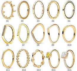 Designer Jewelry 925 Silver Wedding Ring Bead fit P full diamond love drop ring Cubic Zirconia Diamonds European Style Rings Birthday Engagement Ladies Gift7788004