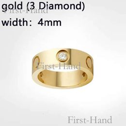 Pandorabracelet Titanium Steel Alloy Silver Love Ring Mens Womens Rose Gold Fashion Screw Jewellery Designer Luxury Couple Wedding Promise Rings Gift Size 5-11 736