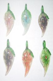 10pcslot Multicolor Murano Lampwork Glass Pendants Charms For DIY Craft Fashion Jewellery Gift PG13 Shipp72711782569757