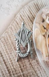 whole Masonic Lapel Pins Badge Mason mason Ancient silver color BLM217738231