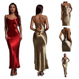 designer dress dresses for woman summer dress vestido Bodycon Dresses Spaghetti strap Ankle Length Sashes Solid color Empire S XL casual dresses women dress