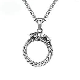 Chains Tyrannosaurus Ring Necklace Retro Religious Dragon Stainless Steel