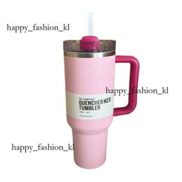 Tumblers Stanely Cup New Quencher H2.0 40Oz Stainless Steel Tumblers Cups With Silicone Handle Generation Stanely Vacuum Outdoor Water Cup Bottles 430