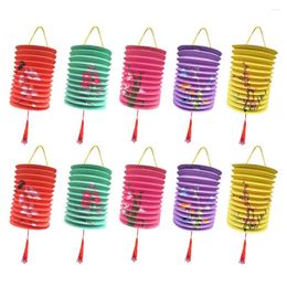 Table Lamps Lantern Festival Party Supplies Paper Lanterns Colourful Chinese Kids Hanging Lanternsative