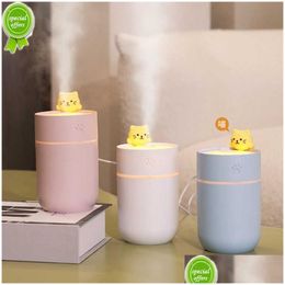 Humidifiers New Mengchong Desktop Mini Humidifier Household Heavy Fog Usb Car Air Fragrance Wholesale Drop Delivery Dhjin