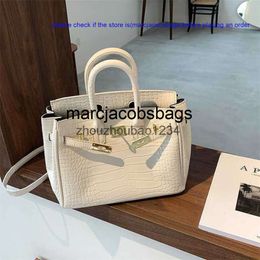 birkinbag Birkis Bags Crocodile Handbag Womens 2024 New Fashion Lady Large Capacity Bag capacity ayw kellyity