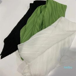 Scarves Miyake Pleated Women Scarf Shawl Fabric Fashion Thin Sunscreen Femme Luxe Marque Hijabs For Woman