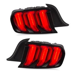 Pair Tail Lights Rear Lamps LED For 15-22 Ford Mustang With Turn Signal Assembly