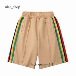 Palm Angle Shorts 2024 New Shorts Mens Solid Colour Short Letter Printing Strip Webbing Refreshing And Breathable Five-Point Clothes Summer Beach Clothing 9060