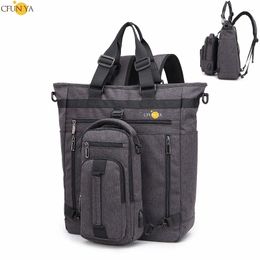 Backpack CFUN YA 2024 Luxury Laptop For Men Original Design 1Set Male Business Bagpack Multi-Purpose Teen Boy Chest Bag Handbag