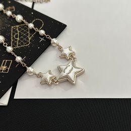 Designer Star Shaped Pendant Necklace Boutique 18k Gold Plated Classic Fashion Trend Necklace High Quality Jewellery Boutique Gift Necklace With Box Birthday Gift