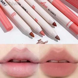 Lip Pencils Contour matte lipliner nude pink red lipstick pen waterproof durable natural soft fog sexy lipstick makeup pencil d240510