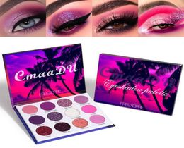 12 Colorss Bright Glitter Eyeshadow Palette Natural High Pigmented Purples Pink Makeup Colorful Vibrant Make Up Pallets Kit 12 Col9527552