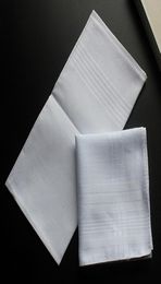 40cm 100 Cotton White Handkerchief Soft Sweat Absorption Women Men Square Handkerchief Pure Colour DIY Blank Towel Christmas Gift 3586138