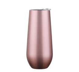 6oz Wine Tumbler Stainless Steel Egg Cups Insulated Coffee Mug With Lid Vacuum Beer Mug Double Wall Champagne Cup Red Wine Tumbler1158843