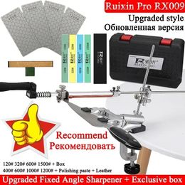 Ruixin Multifunctional Household Fixed Angle Sharpener Kitchen Knife Sharpening System Sharpen Tool 360° Rotary Whetstone 240424