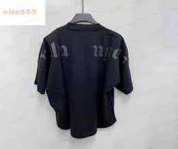 23ss New t shirt black foam letters letter print pattern cotton round neck hundred men and women short sleeve8500835