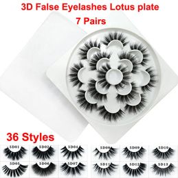 3D Mink False Eyelashes Dramatic Volume Eyelashes Strip 5D 36 Styles False Eyelash Extension Faux Mink Natural Thick Soft Lashes L6099718