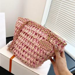 10A Fashion Designer Crossbody Beach Basket Tote Bag Bag Bag 23p Chain Bag Woven Grass Vegetable Bags Bag Woven Backpack The Messenger Cjts