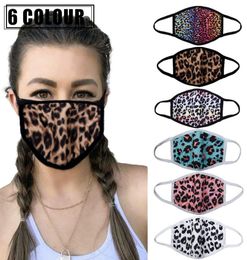 DHL Men Women Leopard Print Face Masks Fashion Protective Mouth Covering Dustproof Washable Reusable Masks for Outdoor Ki8786515