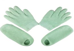 Revive Lavender Jojoba Oil Exfoliating Foot Mask Gloves Spa Gel Sock Moisturizing Hand Mask Feet Care Beauty Silicone Socks2811405