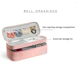 Storage Bags Durable Hair Tool Carrying Case Travel Pouch With Dual Layer For Dryer Curling Iron Styling Tools Home