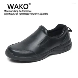 Casual Shoes WAKO Professional Chef Work Anti-slip Men Cook Safety Black Slip-on For Unisex