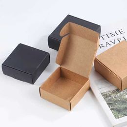 3Pcs Gift Wrap 30pcs Black/White/Kraft Packaging Earring Jewlery Paper Box Gift Cardboard Box Jewelry Display Storage Packing Box