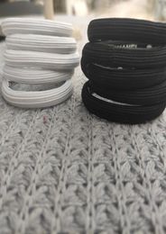fashion Black and white hair ties C elastic Small circle hair rope accessories hairband With paper card8391385