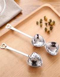 Spring quotTea Timequot Convenience Heart Tea Tools Infuser HeartShaped Stainless Herbal Infuser Spoon Filter New 1 S23555624