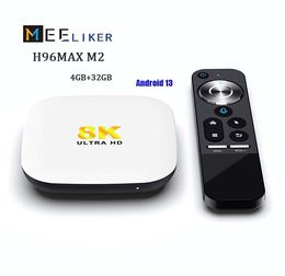 2024 Hot Selling 8K H96 MAX M2 Product TV Box Android 13 Free test 4GB 32GB RK3528 2.4/5G wifi6 1000M/LAN BT5.0 Android TV Box Set Top Box